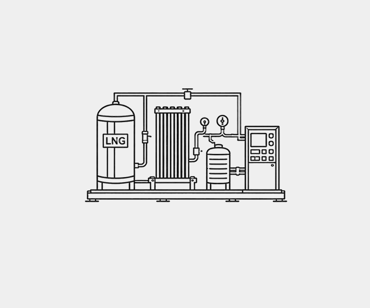 LNG Regasification Skid System 